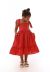 Vestido Infantil Doce Magia com Alças Algodão Vermelho